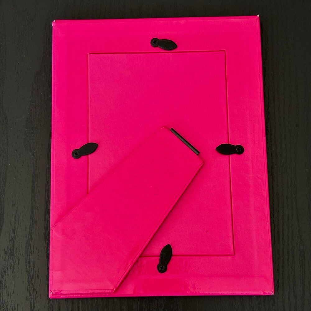 Victoria’s Secret PINK Picture Frame Hot Pink Best Kisser Collectible 4x6 New - Picture 4 of 7